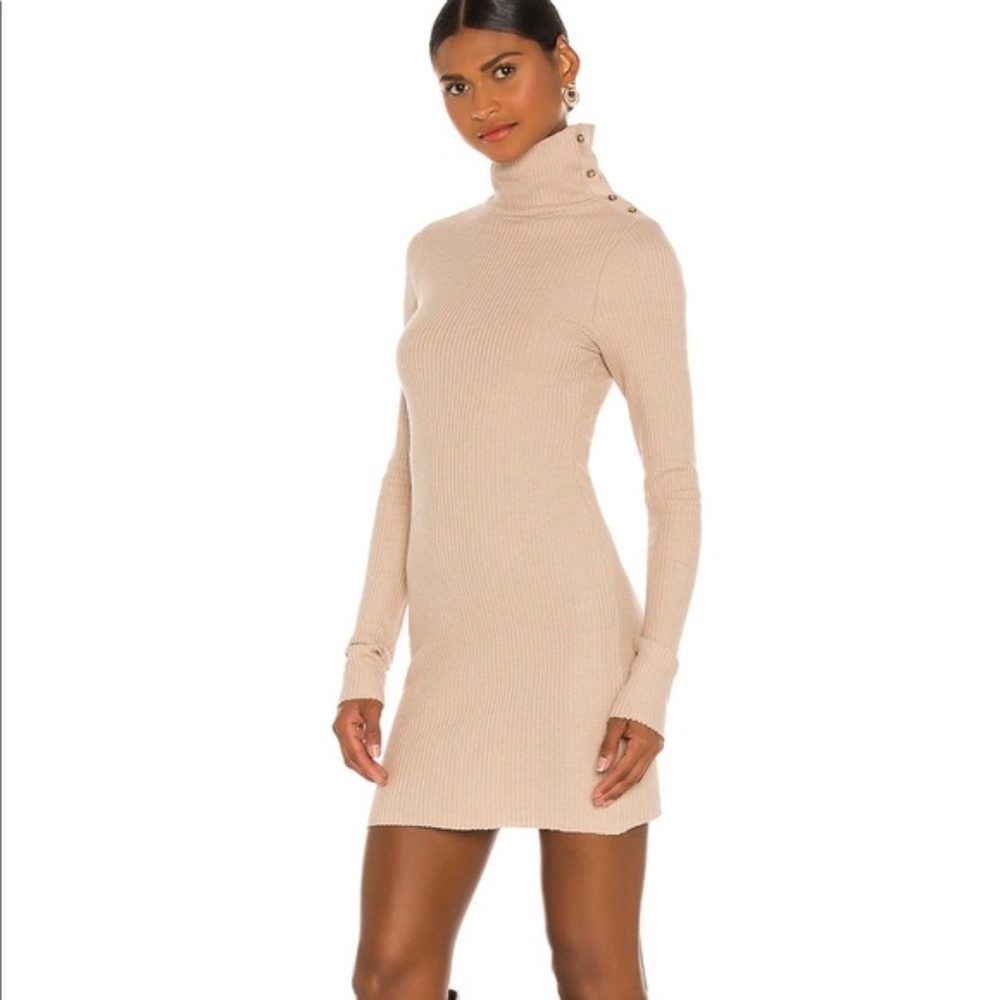 NWT The Range Waffle Turtleneck Mini Dress